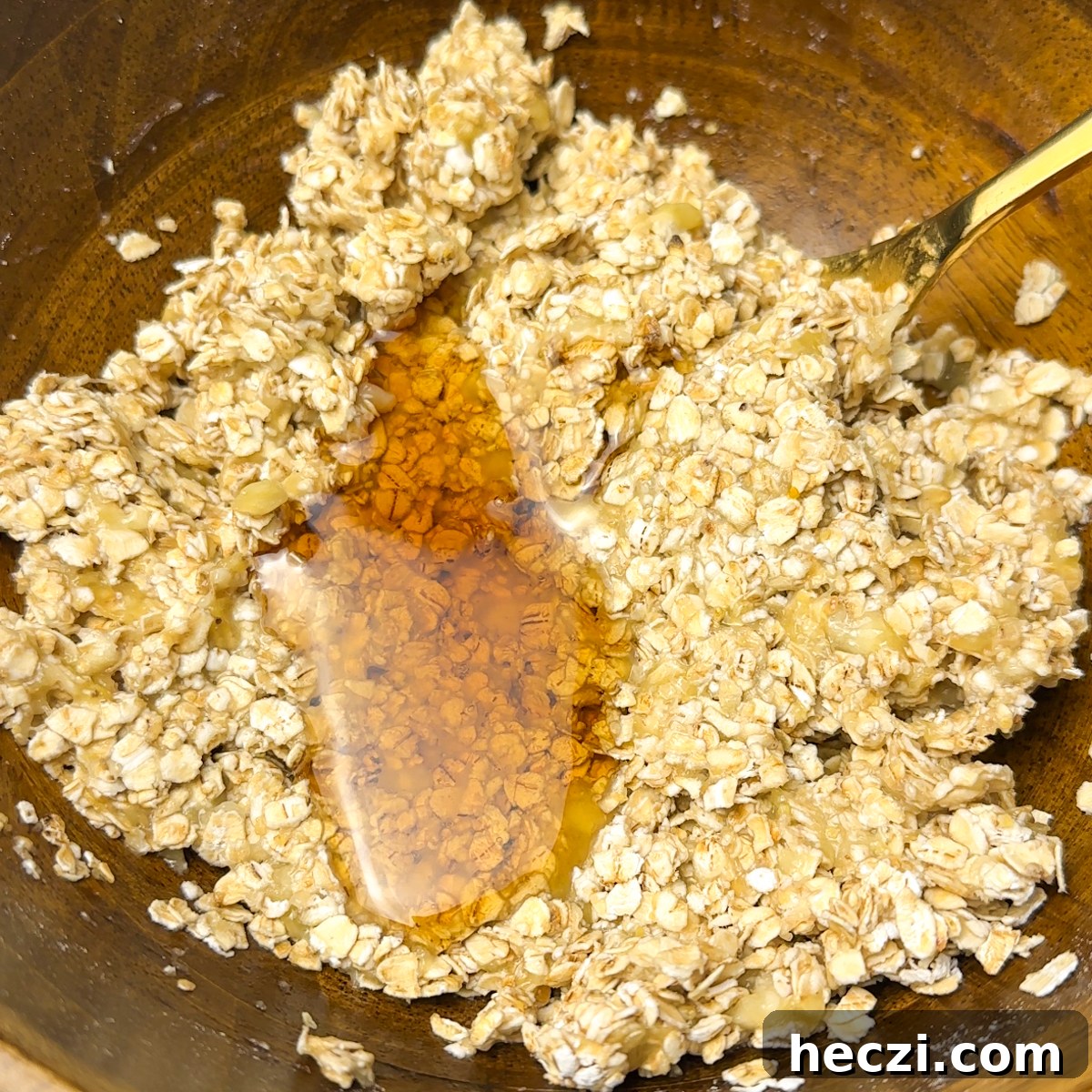 Mix in oats & Maple syrup!