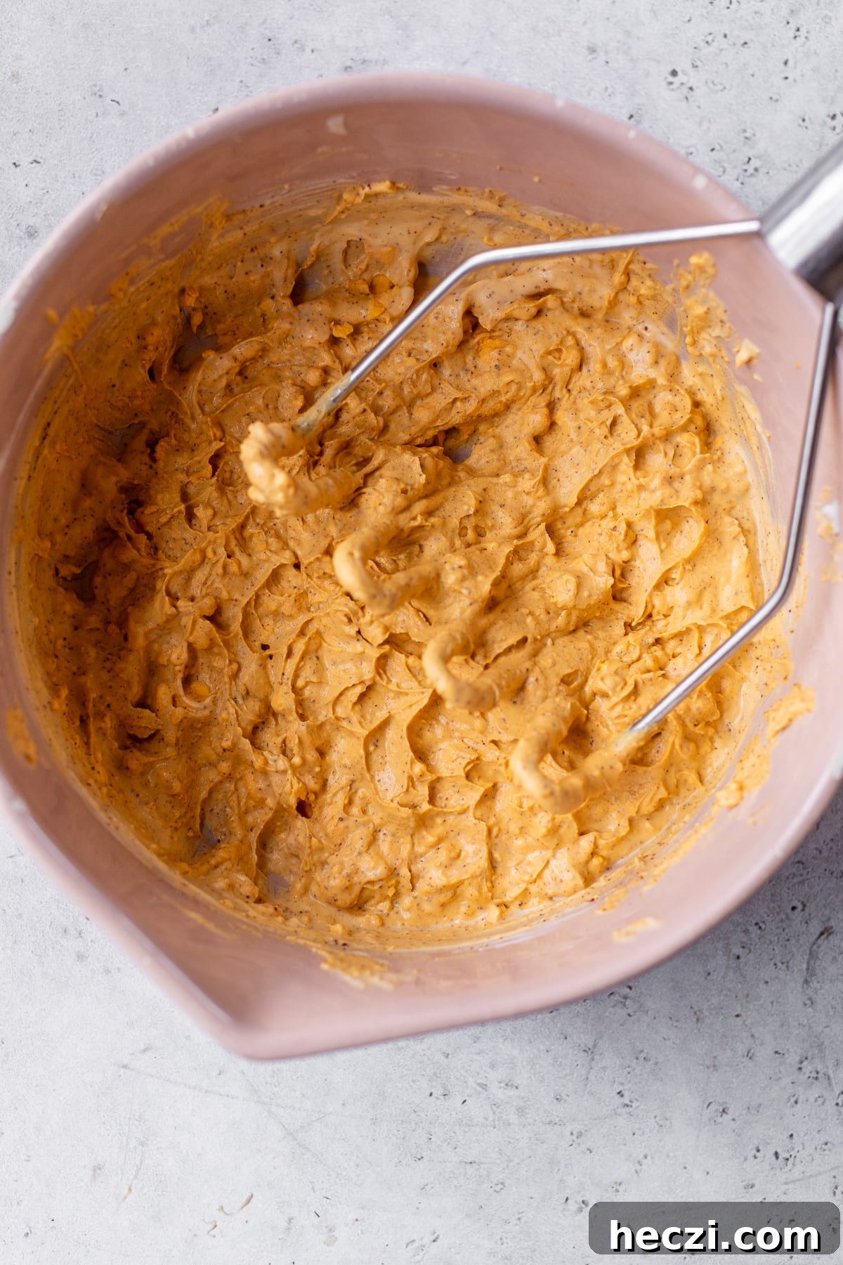 deviled eggs filling mashed in a large bowl