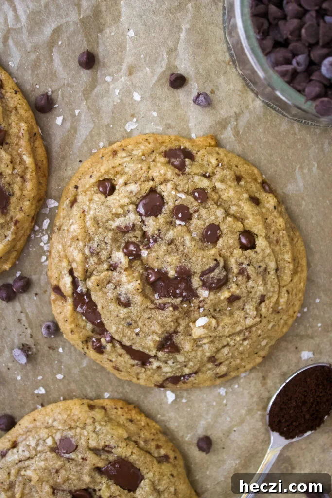 Espresso chocolate chip cookies