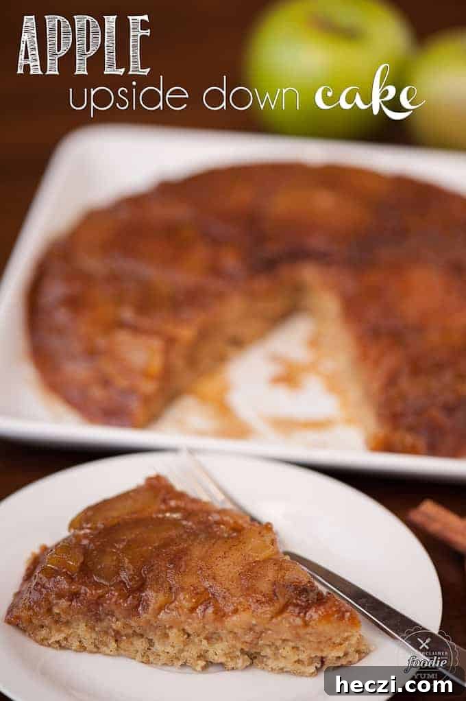 Caramel Apple Upside-Down Cake Recipe for Fall Gatherings 2 homemade upside down cake with apples