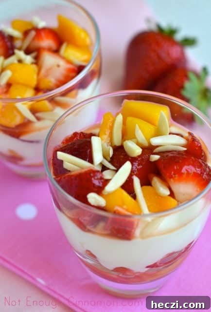 Mango-Strawberry Yogurt Parfaits