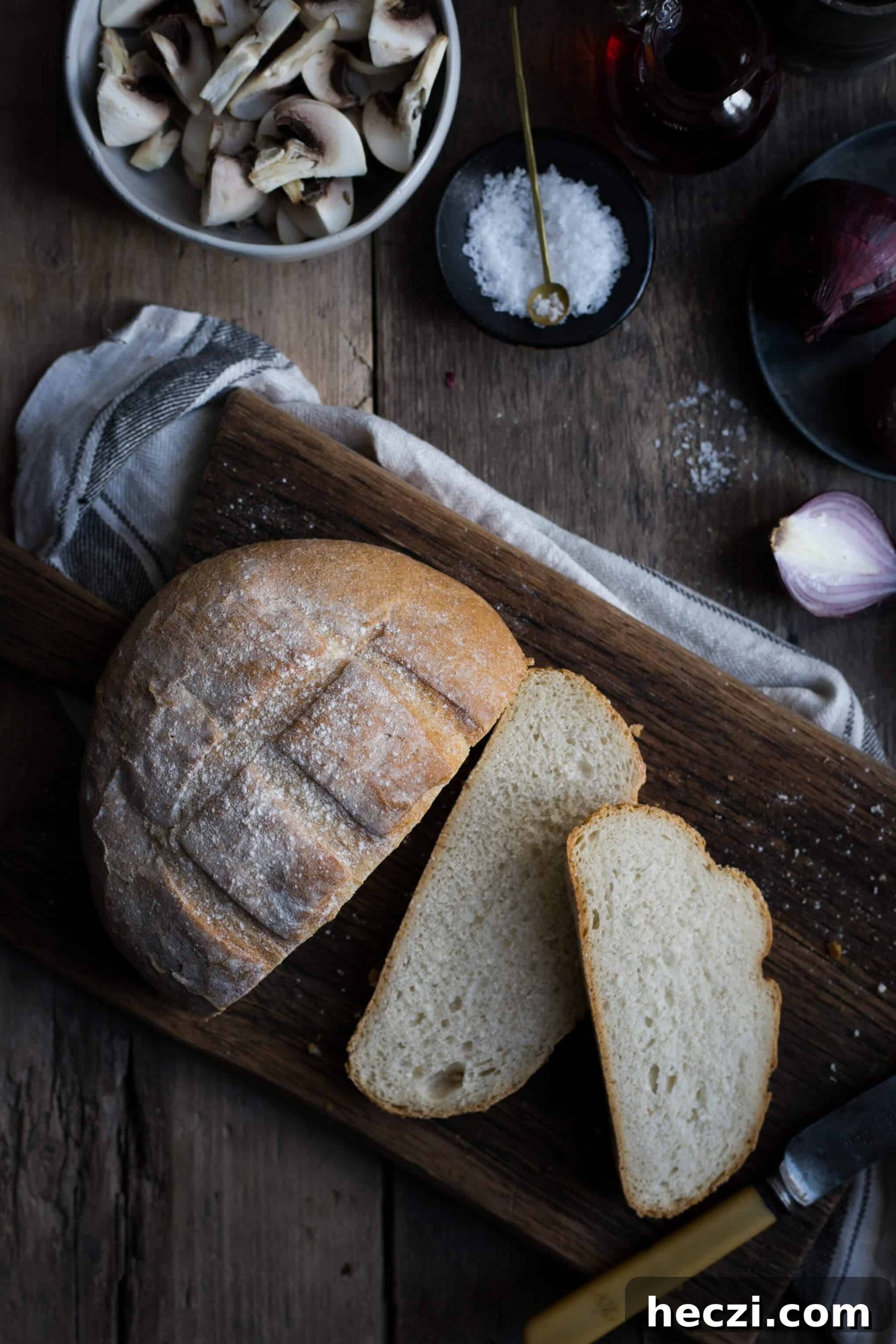 Sweet and Savory Red Onion Jam Recipe for Sandwiches & Cheese 4 Red onion jam, with mushrooms and sourdough bread toast | via @annabanana.co
