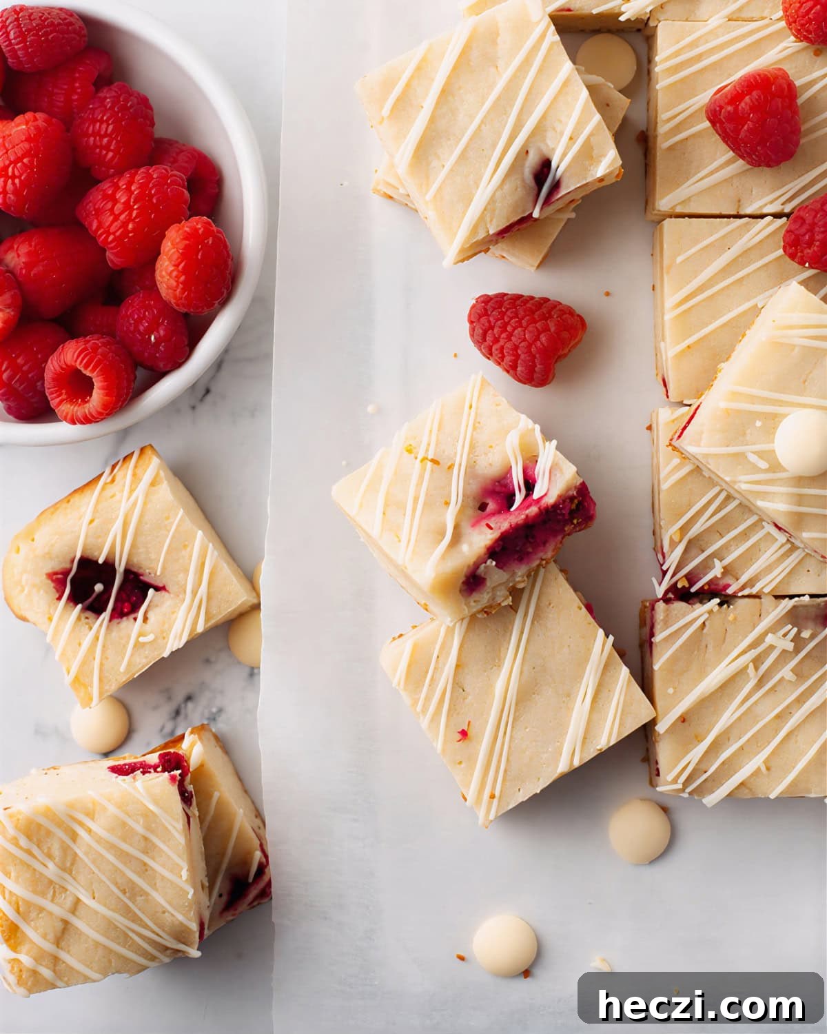 Raspberry Blondies