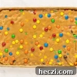 how to make m&m peanut butter blondies