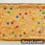 how to make m&m peanut butter blondies
