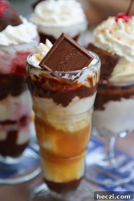 Top Restaurants on Cannery Row in Monterey, CA 7 Ghiradelli Chocolate caramel sundae in a tall glass